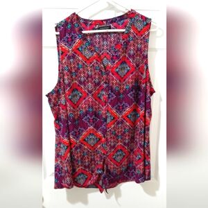 Maurices Women's multicolored sleeveless top Size 2X